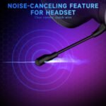 2.4GHz Wireless Gaming Headset for PS5/PS4/PC/Switch - Bluetooth 5.3 Headphones with 7.1 Surround Sound, Noise-Canceling Mic, 30+Hr Battery & Support Playing While Charging - Black - Image 4