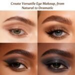 Nude Mini Eyeshadow Palette, 6 Colors Smoky Matte Taupe & Brown Neutral Eye Shadows, Highly Pigmented, Long-Lasting, Waterproof, Travel Size Makeup Palette with Mirror - Image 4