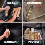 Chemical Guys Leather Cleaner and Conditioner Detailing Kit - Leather Care Kit For Natural, Synthetic, Faux, Pleather, and More for Car Interiors, Apparel, Furniture, Boots & Accessories - 9 Items - Image 5