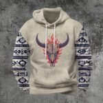 Mens Autumn Hoodie Dropped Shoulder Hooded Neck Fashion Pullover Classic Drawstring Long Sleeve Warmth Sweatshirt - Image 3