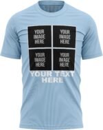 Custom Shirt for Men and Women, ADD Any 4 Images and Text, Customized Shirts, Design Your Own T-Shirt Black - Image 7