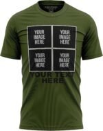 Custom Shirt for Men and Women, ADD Any 4 Images and Text, Customized Shirts, Design Your Own T-Shirt Black - Image 8