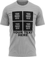 Custom Shirt for Men and Women, ADD Any 4 Images and Text, Customized Shirts, Design Your Own T-Shirt Black - Image 10