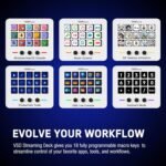 Macro Keypad, Stream Controller Deck Gaming Streaming Shortcut Keyboard, 18 Programmable Keys Customizable Visual AI Pad USB Soundboard for OBS, YouTube, Desk Office Setup, Laptop, PC, Mac - Image 4