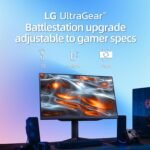 LG 27 inch Ultragear QHD (2560x1440) IPS Gaming Monitor, 240Hz, 1ms, G-Sync AMD FreeSync Premium, 100% sRGB, HDR400, 1 x DisplayPort, 2 x HDMI, 4-Pole HP Out DTS GP:X, Tilt/Height/Pivot Stand, Black - Image 8