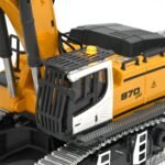 Pro-Grade Remote Control Excavator for Adult Metal Micro-Scale RC Construction Model with Leadscrew Digging System, Dual Battery Includes Portable Carry Case - Image 5