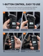 AstroAI Digital Tire Pressure Gauge 0-150PSI, Accurate in 0.1 Increments, Backlit LCD and Presta Valve Adaptor Included, 4 Units of Measurement for Car Truck Bicycle, Black - Image 5
