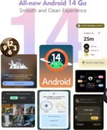 Ulefone Note 21 Unlocked Cell Phone, 8GB+128GB/512GB SD Extension, Android 14 OS, 6.56 inch HD+, 13MP+5MP, 5000mAh, 3-Card Slot, Dual SIM 4G, Face Unlock/Fingerprint ID - Black - Image 4