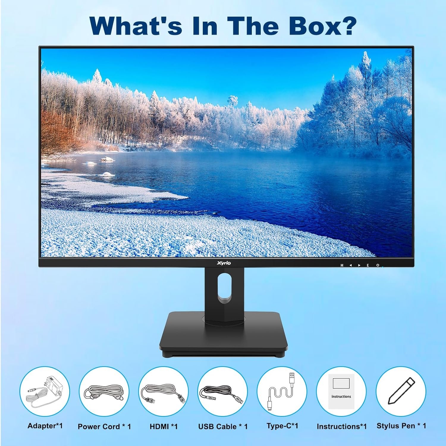 Touch Screen Monitor, Touchscreen Monitor 27'' QHD 2560x1440 100Hz, Touch Screen Monitors w/ 10-Point Touch, Built-in Speakers, Type C, VESA, Stylus Pen, Perfect for Bar, Gym, Business, Black - Image 9