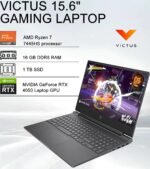 HP Victus 15 Gaming Laptop (15.6" FHD 144Hz, NVIDIA RTX 4050 6GB, AMD Ryzen 7 7445HS, 16GB DDR5 RAM, 1TB SSD, 6-Core (> Intel i7-13700H)), Backlit KB, Ethernet, Wi-Fi 6, Webcam, Win 11 Home - Image 3