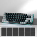 MageGee Portable 60% Mechanical Gaming Keyboard, MK-Box LED Backlit Compact 68 Keys Mini Wired Office Keyboard with Red Switch for Windows Laptop PC Mac - Black/Grey - Image 3