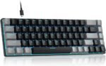MageGee Portable 60% Mechanical Gaming Keyboard, MK-Box LED Backlit Compact 68 Keys Mini Wired Office Keyboard with Red Switch for Windows Laptop PC Mac - Black/Grey - Image 5