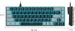 MageGee Portable 60% Mechanical Gaming Keyboard, MK-Box LED Backlit Compact 68 Keys Mini Wired Office Keyboard with Red Switch for Windows Laptop PC Mac - Black/Grey - Image 9