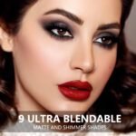 Black Grey Smokey Eyeshadow Palette Matte Black White Gray Silver Smoky Eye Shadow 9 Colors Eyeshadows Eye Makeup For Goth Look -9Black - Image 3