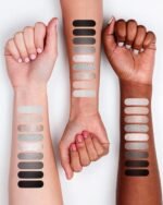 Black Grey Smokey Eyeshadow Palette Matte Black White Gray Silver Smoky Eye Shadow 9 Colors Eyeshadows Eye Makeup For Goth Look -9Black - Image 5