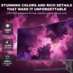 ZZA 49" Curved Gaming Monitor, 5K UHD (5120x 1440) VA Display, 1500R Immersion, 165Hz Refresh Rate, Advanced Computer Screen, Supports AMD FreeSync Premium, 120% sRGB Color Gamut,HDMI 2.0/DP1.4 - Image 5