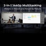 ZZA 49" Curved Gaming Monitor, 5K UHD (5120x 1440) VA Display, 1500R Immersion, 165Hz Refresh Rate, Advanced Computer Screen, Supports AMD FreeSync Premium, 120% sRGB Color Gamut,HDMI 2.0/DP1.4 - Image 6