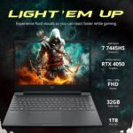 HP Victus 15.6" FHD 144Hz Gaming Laptop, AMD Ryzen 7 7445HS, GeForce RTX 4050 6GB GDDR6, 32GB DDR5, 1TB SSD, Backlit Keyboard, Copilot, Wi-Fi 6, Win 11 Pro, Mica Silver, 1TB Docking Station Set - Image 4