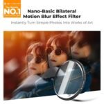 K&F CONCEPT 82mm Bilateral Blur Ghost Motion Filter Super Speed Effects for Camera Lens Clear Optical Glass with Cleaning Cloth - Image 3