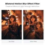 K&F CONCEPT 82mm Bilateral Blur Ghost Motion Filter Super Speed Effects for Camera Lens Clear Optical Glass with Cleaning Cloth - Image 4