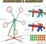 Marlrin Shooting Games Toys for Age 5 6 7 8 9 10+ Year Old Boys, Kids Toy Sports & Outdoor Game with Moving Shooting Target & 2 Popper Air Toy Guns & 24 Foam Balls, Gifts for Boys and Girls - Image 6