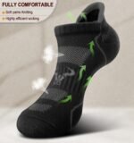 BULLIANT Men Running Socks 6Pairs-Ankle Athletic Socks Wicking Cushioned for Men Walking-Arch Compression Support - Image 3