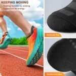 BULLIANT Men Running Socks 6Pairs-Ankle Athletic Socks Wicking Cushioned for Men Walking-Arch Compression Support - Image 5