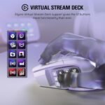 Corsair Scimitar Elite Wireless SE MMO PC Gaming Mouse – 33,000 DPI, 16 Programmable Buttons, Key Slider, Elgato Virtual Stream Deck, 1,000Hz Polling, Up to 150-Hour Battery – White - Image 6