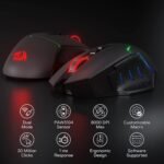 Redragon M690 PRO Wireless Gaming Mouse, 8000 DPI Wired/Wireless Gamer Mouse w/Rapid Fire Key, 8 Macro Buttons, Ergonomic Design for PC/Mac/Laptop - Image 4