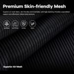 Office Chair,Ergonomic Mesh Desk Chair with Adjustable Lumbar Support,Computer Chair with Flip-up Armrests, Rolling Executive Chairs, Home Office Chair(Black) - Image 7