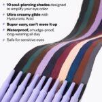 Kosas Soulgazer Gel Eyeliner (Hypnotize) - Waterproof, Smudge-Proof Pen with Hyaluronic Acid - Retractable Eyeliner Pencil with Sharpener & Smudger, Long-Lasting - Intense Black Matte - Image 6