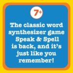 Speak & Spell Electronic Game - Educational Learning Toy, Spelling Games, 80s Retro Handheld Arcade, Autism Toys, Activity for Boys, Girls, Toddler, Ages 7+ - Image 4