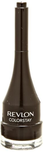 Revlon Crème Gel Eyeliner Crème, ColorStay Eye Makeup, Waterproof, Smudgeproof, Longwearing with Precision Brush Applicator, 001 Black, 0.08 Oz - Image 3