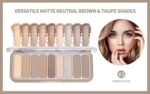 9 Colors Matte Naked Eyeshadow Palette Neutral Nude Smoky Eye Shadow Pallet Gray Taupe Brown High Pigmented Ultra-Blendable Waterproof Long Lasting Makeup Palettes Suitable for Older Women - Image 4