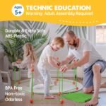 Tiny Land Fort Building Kit Creative Fort Indoor Outdoor for 5-12 Years Old Boys and Girls STEM Building Toys with Storage Bag DIY Castles Tunnels with 86 Rods and 44 Balls - Image 4