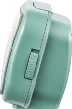 4.5" Vintage Retro Analog Alarm Clock, Super Silent Non Ticking Clock with Manual Light, Snooze, Battery Operated, Simply Design, for Living Room, Bedroom, Bedside, Desk(Green) - Image 7