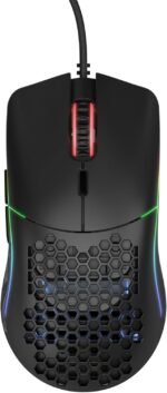 Glorious Model O- (Minus) Compact Wired Gaming Mouse - 58g Superlight Honeycomb Design, RGB, Pixart 3360 Sensor, Ambidextrous, Omron Switches - Matte Black - Image 3