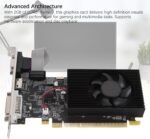 PUSOKEI PC Graphics Card 2GB DDR3 PCI Express 3.0 x16 Gaming Video Card, 128bit Dual Display Support VGA DVI HD Multimedia Interface, with Quiet Fan Cooling System, for Desktop Computer - Image 4