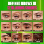 NYX PROFESSIONAL MAKEUP Blade & Shade Brow Pencil, Nano Mechanical Eyebrow Pencil, Up to 16HR Make Up Wear - Brunette - Image 8