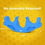 Simplay3 Rock and Roll Teeter Totter Seesaw - Rocking Fun for Two Toddlers or Kids Ages 18 Months to 5 Yrs- Sapphire, Made in USA - Image 5