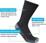 APTYID Men's Moisture Wicking Cushioned Crew Work Boot Socks (4-6 Pairs) - Image 4