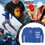 Custom Mens Long Sleeve T-Shirt, Dry-fit CustomTee. Design Your Shirt Long Sleeve, Moisture Wicking UPF Sun Protection Shirts. PC380 - Image 4