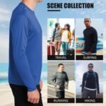 Custom Mens Long Sleeve T-Shirt, Dry-fit CustomTee. Design Your Shirt Long Sleeve, Moisture Wicking UPF Sun Protection Shirts. PC380 - Image 5