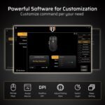 LTC GM023 Tri-Mode Wireless Gaming Mouse, 79g Ultra-Light Honeycomb Ergonomic Gaming Mouse, 2.4Ghz/BT/Wired, 6-Level DPI 8000, 6 Programmable Buttons, Pro Software - Image 6