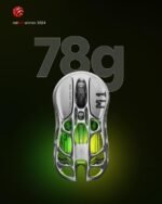 GravaStar Mercury M1 Pro Wireless Gaming Mouse – 26,000 DPI PAW3395DM Sensor • Lightweight Magnesium Alloy • Tri-Mode (Wired/2.4GHz/Bluetooth) • 4K Polling Rate • Up to 200-Hour Battery - Image 5