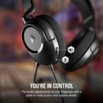 Corsair HS35 v2 Multiplatform Wired Gaming Headset – Flexible Omni-Directional Microphone – Universal 3.5mm Connection – PC, Mac, PS5, PS4, Xbox, Nintendo Switch, Mobile – Carbon - Image 8