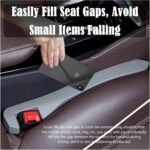 Car Seat Gap Filler 2 Pack, Universal Organizer for Car SUV Truck to Fill The Space Between Seat and Console, Car Seat Blocker and Catcher Prevent Things from Dropping, Easy to Install (Grey) - Image 3