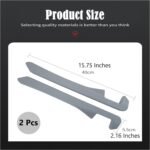 Car Seat Gap Filler 2 Pack, Universal Organizer for Car SUV Truck to Fill The Space Between Seat and Console, Car Seat Blocker and Catcher Prevent Things from Dropping, Easy to Install (Grey) - Image 7