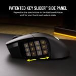 Corsair Scimitar Elite RGB Wireless MMO Gaming Mouse - 26,000 DPI - 16 Programmable Buttons - Up to 150hrs Battery - iCUE Compatible - Black - Image 5