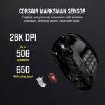 Corsair Scimitar Elite RGB Wireless MMO Gaming Mouse - 26,000 DPI - 16 Programmable Buttons - Up to 150hrs Battery - iCUE Compatible - Black - Image 6